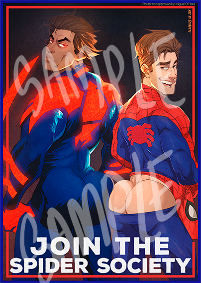 Spider Society Buns- A4 Poster