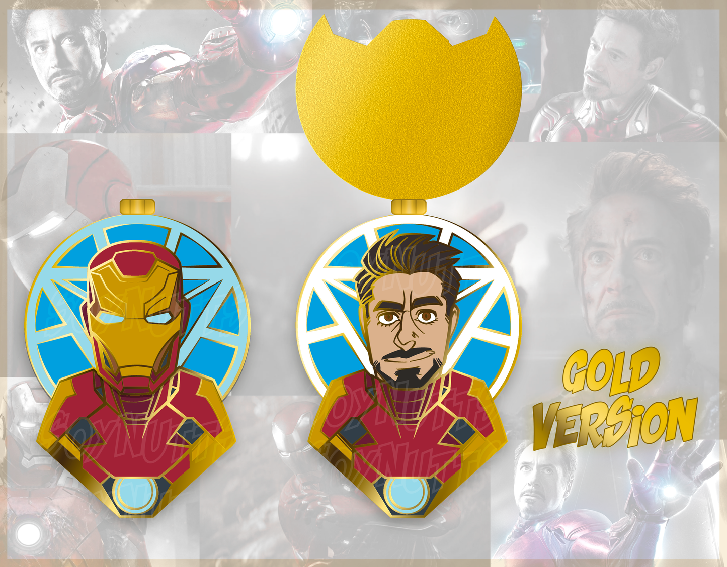 Unmasked Series: Tony Gold!- Enamel Pin