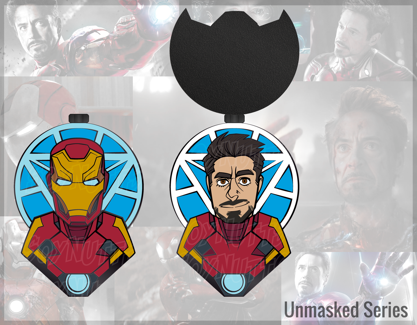 Unmasked Series: Tony Black- Enamel Pin lo